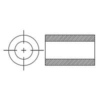 BIVAR 901-562 ແຖວໄນລອນຮູບກົງ, ຄວາມຍາວ 0.562 ນິ້ວ, ຂະໜາດ OD 0.085, ຂະໜາດ ID 0.028, ສີຂາວ