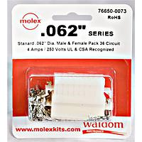 Molex 76650-0073 ຊຸດຕິດຕໍ່ .062 ຊຸດຕິດຕໍ່ Pnl Mnt Plug Rec 36P