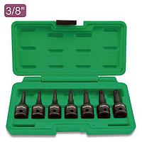 TOPTUL GDAI0703 7PCS 3/8 inch DR. Star Bit Impact Socket Set