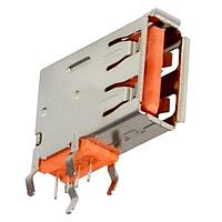 Kycon KUSBXHT-SLAS1N-O30-HRF ຕົວເຊື່ອມ USB Type A ຢູ່ຕົ້ນ-USB A Orang G-30u Plt-Cont HiRet