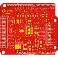 Infineon TLE94112ESSHIELDTOBO1 ຕົວຄວບຄຸມການເຄື່ອນໄຫວ DC ປັດສະຫຼາດມີບອດປະເມີນຂະໜາດນ້ອຍທີ່ມີ TLE94112ES ໃຊ້ງານກັບ Arduino
