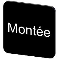 SIEMENS 3SU19000AF160GC0 ປ້າຍປ້າຍປະກັບ, Montee INSCR. LABEL, ສີດຳ 22 X 22MM, MONTEE