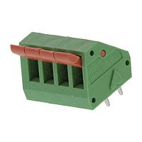 Molex 39700-0104 ບລັອກຂໍ້ຕໍ່ຄົງທີ່ SPRG TERM BLK LP 5.08MM 45D 4P ສີຂຽວ