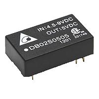 Delta Electronics, Inc. DB02D1215A ຕົວແປ DC/DC ທີ່ແຍກອອກ, +/-15Vout, 2W