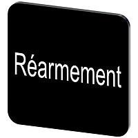 SIEMENS 3SU19000AF160GV0 ປ້າຍປ້ອນປ້າຍ, ການຕັ້ງຄ່າອີກຄັ້ງ INSCR. LABEL, ສີດຳ 22 X 22MM, REARMEMENT