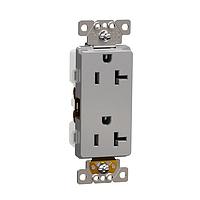 Square D SQR44201GY ປຸ່ມຮັບສະຫຼຸບ TR 20A RECEPTACLE COMM GY