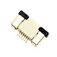 Riverdi ZIF0506UH ຕົວເຊື່ອມ FFC & FPC ZIF 0.5mm pitch, 6 pin, Upside contact