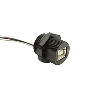 Bulgin PXP0023/B/0M25/FL ຕົວເຊື່ອມ USB ຕິດຕູ້ຫຼັງ USB B ຍິງຜູ້ຍິງໄປຫາສາຍບິນ 0.25m