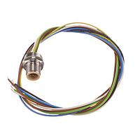 Amphenol CONEC 43-01108 ປຸ່ມຊ່ອງ M12 ຊາຍ ML SCK M12X1 ມີເສັ້ນສາຍ ຕິດຕັ້ງດ້ານໜ້າ FB PG9