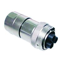 Amphenol SINE Systems RTHP6203SNH-16S2 ຕົວເຊື່ອມຕໍ່ 3 ຕຳແໜ່ງ ປລັກຜູ້ຍິງ ມີປົກກັນສີນທີ່ມີຫຼັງປົກກັນດ້ວຍເທັກໂນໂລຊີ RADSOK, ກຳລັງສູງ, 630V, ການບັງກັບ, ຂະໜາດປົກ 20