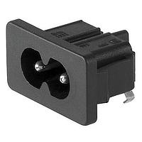 Schurter 4300.0103 ປະຕູເຂົ້າ APPLIANCE INLET C8 PCB TERMINAL SNAP N