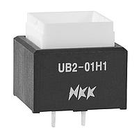 NKK Switches UB201KW035D ອິນດິເຄເຕີ SQUARE AMBER LED PC TERM BODY ONLY