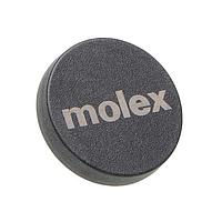 Molex 13509-0001 RFID Tags Button RFID Tag ໄລຍະການອ່ານ 24.9ມມ 14.50ມມ Dia. ຂະໜາດຮອຍຕີນ ສຳລັບພື້ນຜິວທີ່ບໍ່ແມ່ນໂລຫະ ການຕິດດ້ວຍກາວ