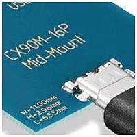 Hirose Electric CX90M-16P ຕົວເຊື່ອມ USB Type C USB TYPE C 16P RA RECEPT 6A SMT