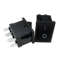 Adam Tech SW-R2-4B-S-1-1 ສະແກນລົດເຄື່ອນຂະໜາດນ້ອຍ MINIATURE ROCKER SWITCH, ສີດຳ A