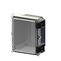Serpac I152HL,TCBG ກຸມປະຕູບັນທຶກປະຕູ HINGED LATCH CABINET & JUNCTION BOX ຊັດເຈນ/ສີເທາ (9.7 x 8.2 x 5.5 ນິ້ວ)
