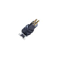 Amphenol LTW M8-03PMMT-EE0001 ຕົວເຊື່ອມຕໍ່ມາດຕະຖານວົງກົມ M Series Sensor Connector, M8, A Code, Plastic, 3A, 03 pins, Male Connector, Male Contact, SMT 180