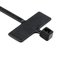 HellermannTyton IT18R0C2 ສາຍຜັດສາຍ CT 3.9" ຍາວ, 18LB TS BLK 100