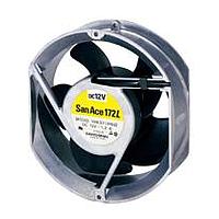 Sanyo Denki 109L5724M502 ພັງລົມ DC Axial, 172x150x51mm ຮອງດ/ດ້ານຕັດ, 24VDC, ອາຍຸຍາວ, ບໍ່ມີຮີບ