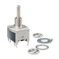 NKK Switches MRB12B ສະຫນັບສະຫນູນການຫຼຽນສະຫນັບ SPDT ON-ON .4VA BRACKET PC TERM