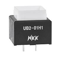 NKK Switches UB201KW035C ອິນດິເຄເຕີ SQUARE RED LED PC TERM BODY ONLY