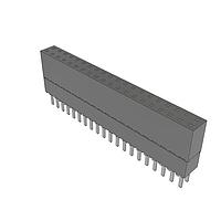 Samtec ESW-120-48-L-D ຊໍເກດ .100" ສະຕຣິບຊໍເກດຍົກສູງ