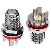 GCT (Global Connector Technology) RFPC-SMA31-FN-175-A ຕົວເຊື່ອມ SMA, PCB Mt, BHJck, End launch, wO-ring 6GHz, IP67, 1.6mm PCB thickness