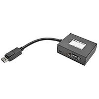 Tripp Lite B157-002-VGA ໂມດູນອິນເຕີເຟດ 2-ພອດ Display Port ເປັນ VGA Splitter