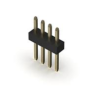 GCT (Global Connector Technology) BC020-04-A-0200-0300-L-G ຫົວຂໍ້ 4w, 1.0mm Pitch Pin Hdr, SIL, TH, Vert, GF, Box