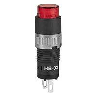 NKK Switches HB02KW01-5C-CB ໄຟສະແດງ LED ຮູບກົງ ສີແດງ