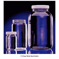 Wheaton WH.W216933 ຂວດ Bottle redi, ຊັດເຈນ 4000ml, ມີຝາ pp ປອດໄພດ້ວຍ tef