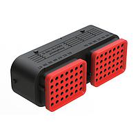 Amphenol SINE Systems ARC16-70SDR-P013 ປລັກ 70 ຕຳແໜ່ງ, ປລັກ, ປະຕູກົມ, ຂະໜາດຕິດຕໍ່ 16, ສະກຣູດຈັກ, ການປິດດ້ານໜ້າທີ່ຜູກຕໍ່, ກະແຈ D, ການປິດດ້ານຫຼັງທີ່ມີຂະໜາດຫຼຸດ (ສີຂຽວ), ຕົວຮ່າງສີດໍາ, ມີຝາປົກປ້ອງຝຸ່ນ