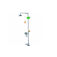 TECHSAFE EM304A1 ສະຖານີຝົນຕົກສຸດກະພາບ ແລະ ອາວຸດລ້າງຕາ (Shower: >75.5 L/min, Eyewash: >11 L/min)