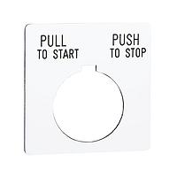 Square D 9001KN179WP Legend PSH BTTN LEGEND PLATE 30MM, ປະເພດ K