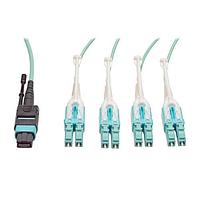 Tripp Lite N844-01M-8LC-PT ສາຍເສັ້ນແສງໄຟເບີ MTP/MPO ສາຍຕໍ່ຕົວດ້ວຍປຸ່ມກົດ/ດຶງ