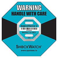 SpotSee 46000K ShockWatch 2 ShockWatch 2 - 10G - ມີເລກລະຫັດຕິດຕາມ, ລວມປ້າຍກຳກັບ