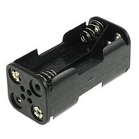 Eagle Plastic Devices 12BH443D-GR ຖານຖືຖີ່ມແບດເຕີຣີ 4 AAA ມີແທບບອດເຊີ