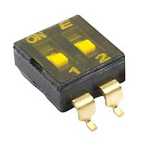 E-Switch KAG02TGGR ສະຫນັບ DIP DIP, SPDT, SMT, 2 pos