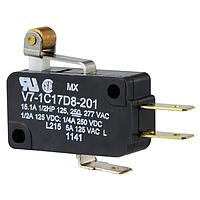 Honeywell V7-1C17D8-201 ມາງສະວິດ Micro Switch 15 A @ 277 VAC Roller Lever Actutor