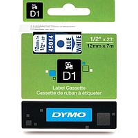 DYMO 63020709 Labelmanager D1 ເທບສີຟ້າ/ສີຂາວ (12mm x 7m)