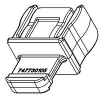 Molex 74773-0105 ຝາປອກຝຸ່ນ EMI SFP+ ຝາປອກຝຸ່ນ EMI