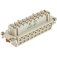 HARTING 09340162701 Inserts HAN HV E 16P ການຕິດຕັ້ງສະເກີວຜູ້ຍິງ