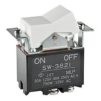 NKK Switches SW3821 ສະຫນັບສະຫນູນ Rocker DPST ON-NONE-OFF