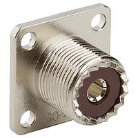 Amphenol RF 182341 ຕົວເຊື່ອມ UHF STRT CRIMP JACK 50 OHM, 4H FLANGE