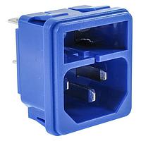 Volex IN-RF2004V-001 ປາກເຂົ້າ V-LOCK C14 FUSED INLET ສີຟ້າ