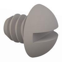 Essentra Components 010632R015 ກຸມສະເລີຍຮອບຊອດ, ກຸມສະເລີຍຮອບຊອດ, ກຸມສະເລີຍ, #6-32 ການດັບກະດູກ, 5/32 ຍາວ