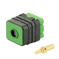 Eaton Souriau-Sunbank 8MQ2M0108PD Modular Connectors - Push Pull MQuick module, unsealed, with male crimp contacts