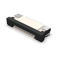 GCT (Global Connector Technology) FFC3B07-08-T ບອດເມາຍ 08W, 1.0mm FFC Conn, R/A,Bot Cont, Slide, H2.5mm,SMT,Tin,T&R