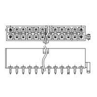 AMP Connectors - TE Connectivity 3-1775099-7 ພາວເລີ້ມໃຫ້ບອດ 20P ATX PWR CO N