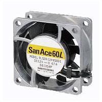 Sanyo Denki 9LG0624H4001 ພັງລົມ Axial Axial, 60x60x25mm, 24VDC, 0.3mmAq, ບໍ່ມີຮີບ, ອາຍຸຍາວ 180Khr., 3x ສາຍ, Tach